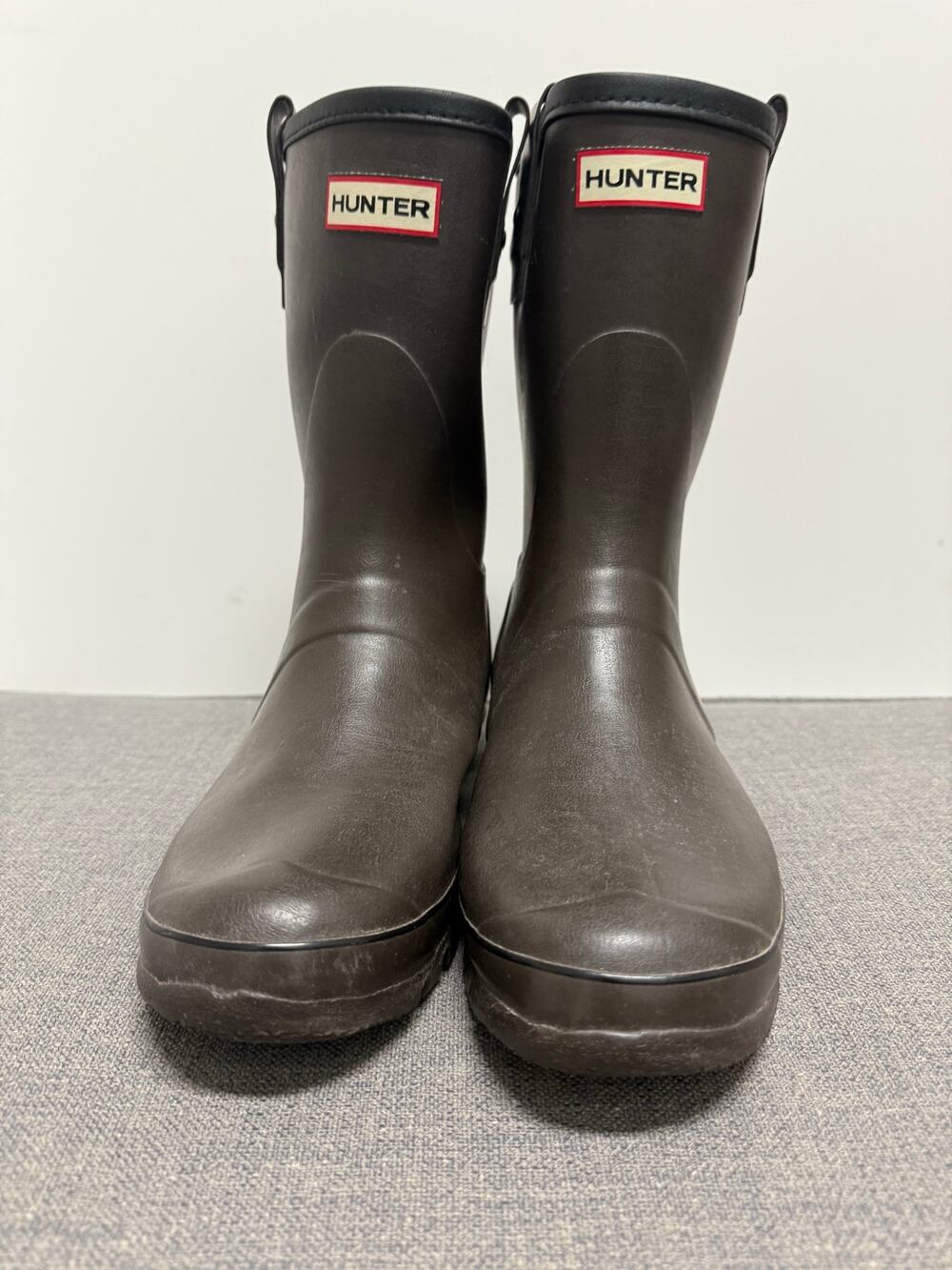 Hunter Original Rubber Short Rainboots Boots Shoes Brown Men 11 Waterproof Heavy